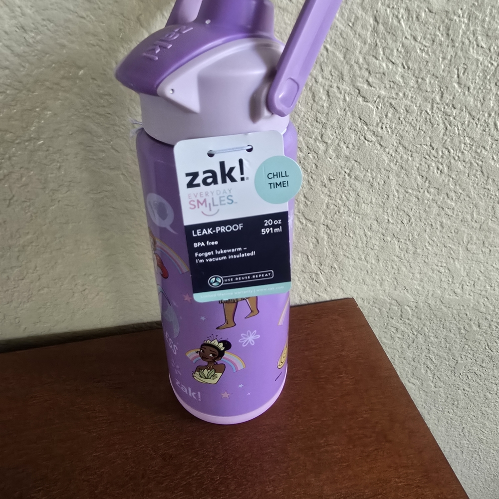Zak! Designs Purple Water Bottle